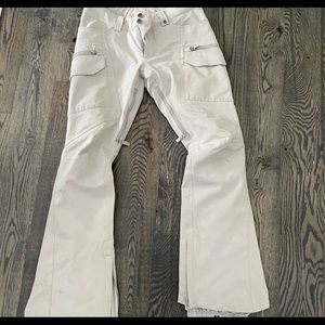 Burton off white snow pants